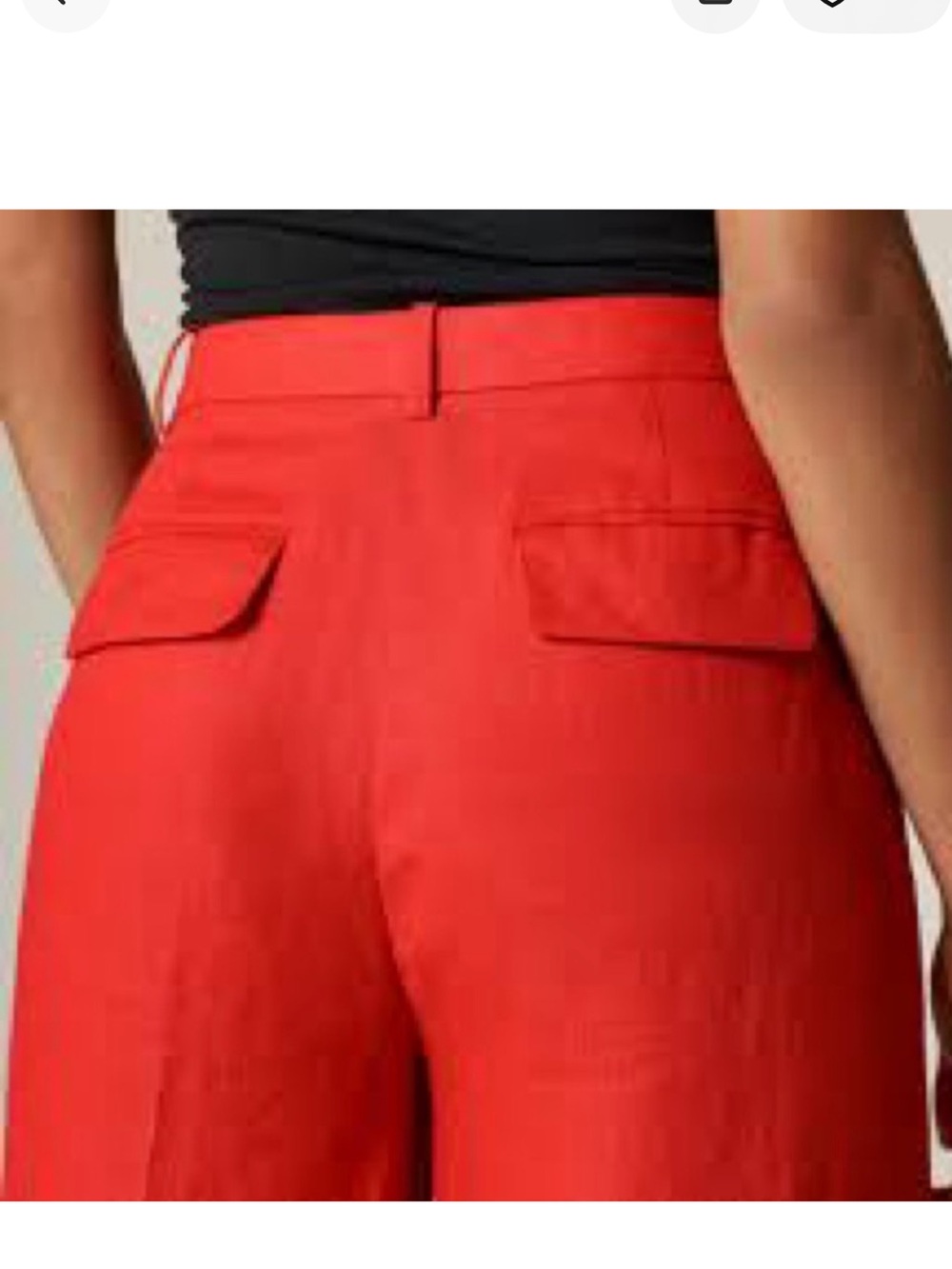 Jcrew wide leg linen pants-red arroyo-12P - Picture 4 of 4